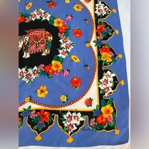 Floral Elephant Print Scarf